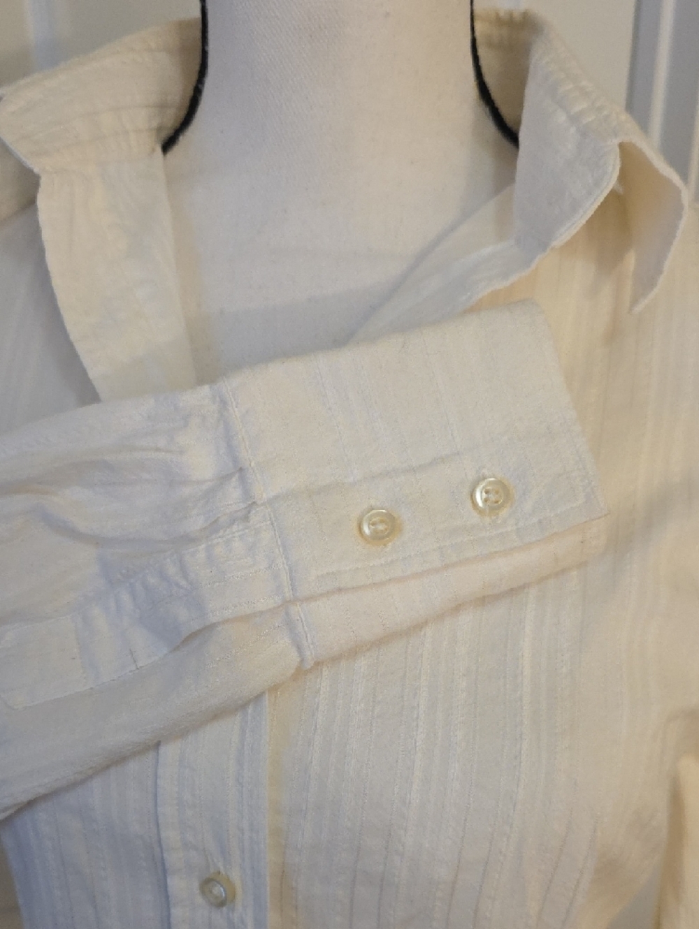 Massimo Dutti Classic White Cotton Shirt Button Down S - Picture 4 of 7